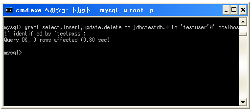 データベースの用意